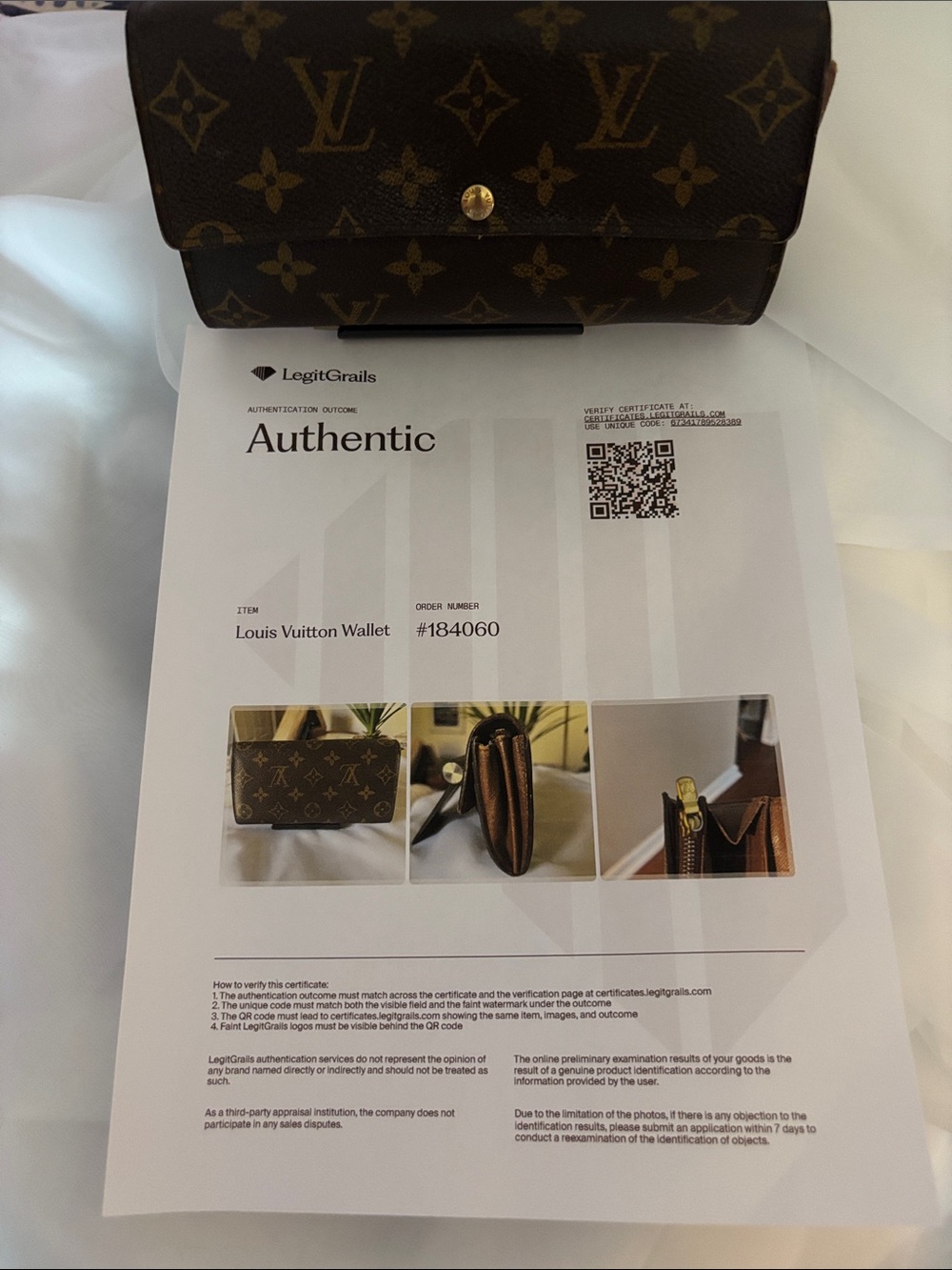 Louis Vuitton Sarah Monogram Wallet with COA - Picture 16 of 16